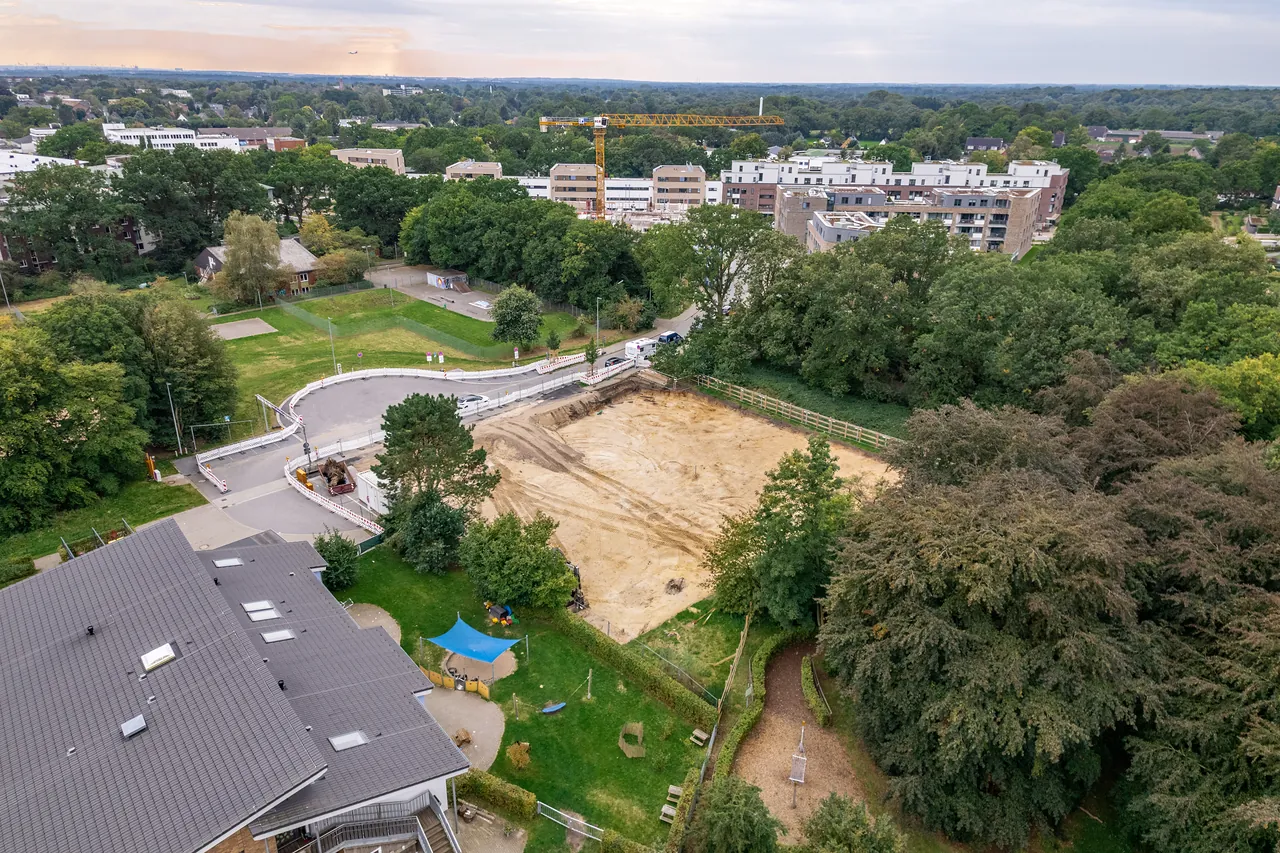 Neubau-Baustelle Schleswig-Holstein aus der Luft